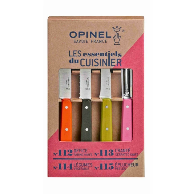 Coffret 3 Couteaux de Cuisine et un Eplucheur Fifties Les Essentiels Opinel Offres ???? Coffret 3 Couteaux de Cuisine et un Eplucheur Fifties Les Essentiels Opinel ???? -Mastrad Shop coffret 3 couteaux de cuisine et un eplucheur fifties les essentiels opinel 1