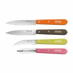 Offres ???? Coffret 3 Couteaux de Cuisine et un Eplucheur Fifties Les Essentiels Opinel ????