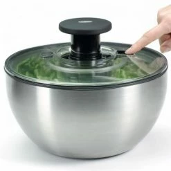 Meilleur prix ???? Essoreuse à salade Inox Ø 26cm Oxo ???? -Mastrad Shop essoreuse a salade inox o 26cm oxo 2