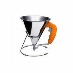 Meilleure affaire 🤩 Mini Entonnoir à Piston Inox Orange KWIK De Buyer ✨